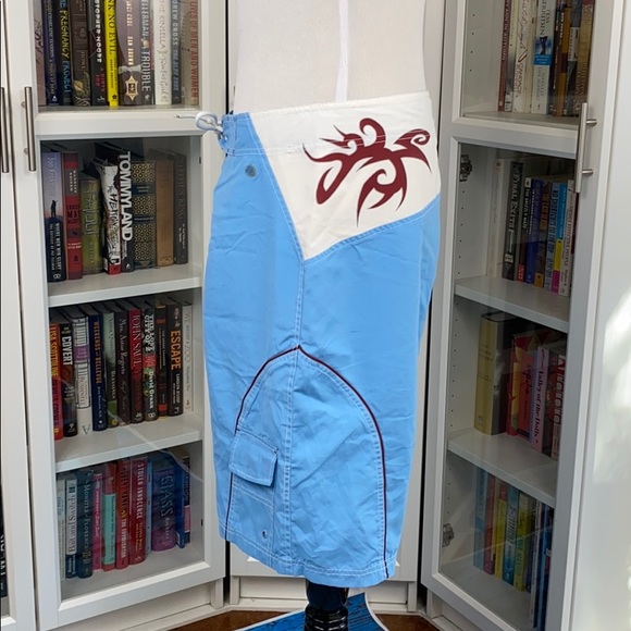 Physical Science Light Blue/White Board Shorts - Picture 11 of 16